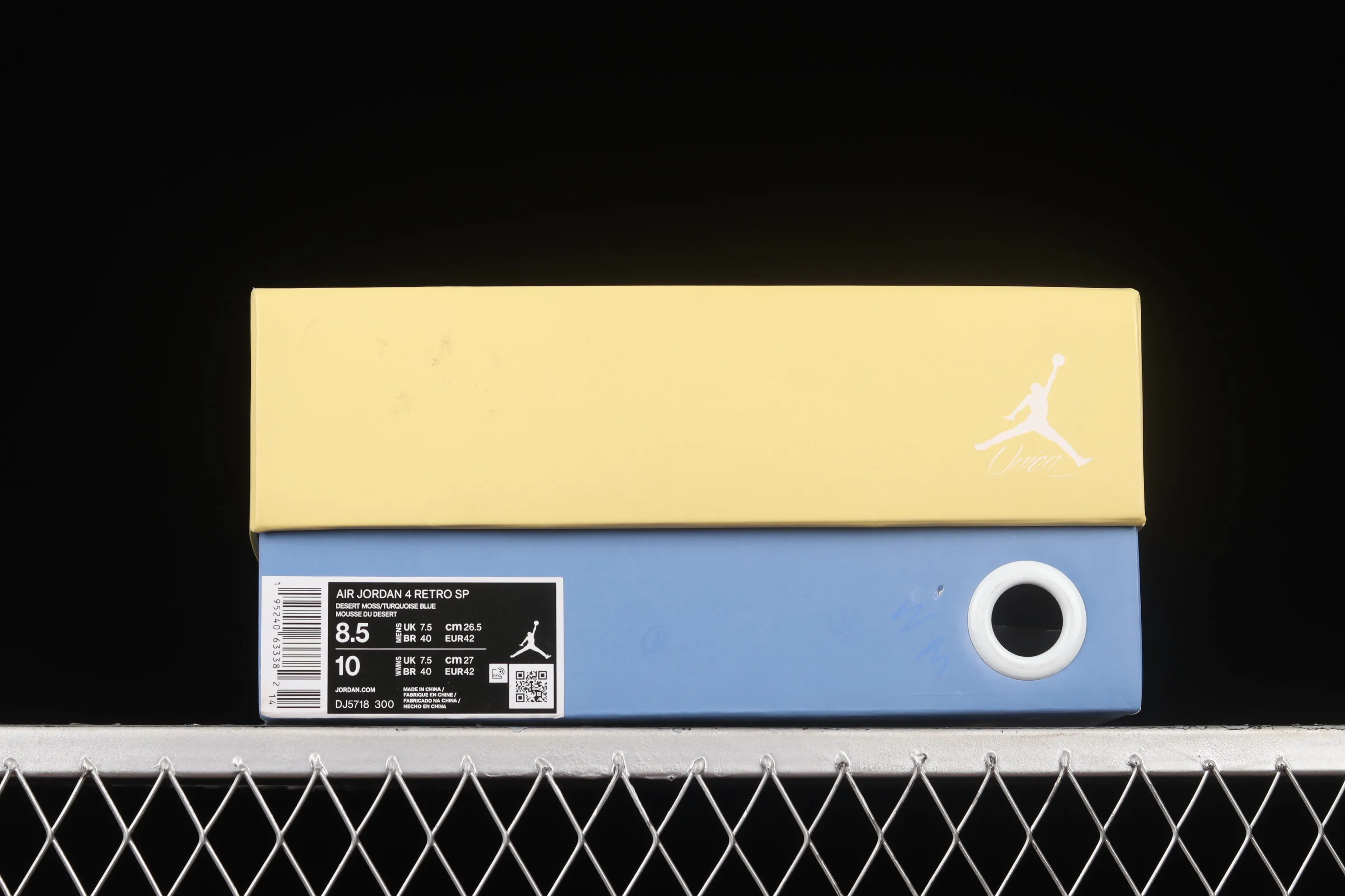 All categories Air Jordan Jordan series basketball shoes Air Jordan 4 foreign trade version Air Jordan 4 Retro SP AJ4 Joe 4 joint yellow and purple desert DJ5718-300